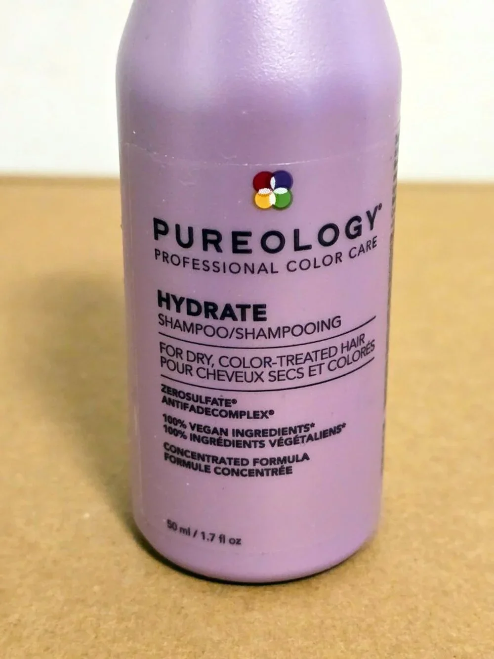 Pureology 4 Pc Travel Set Hydrate Shampoo Conditioner Color Fanatic Top Coat NEW